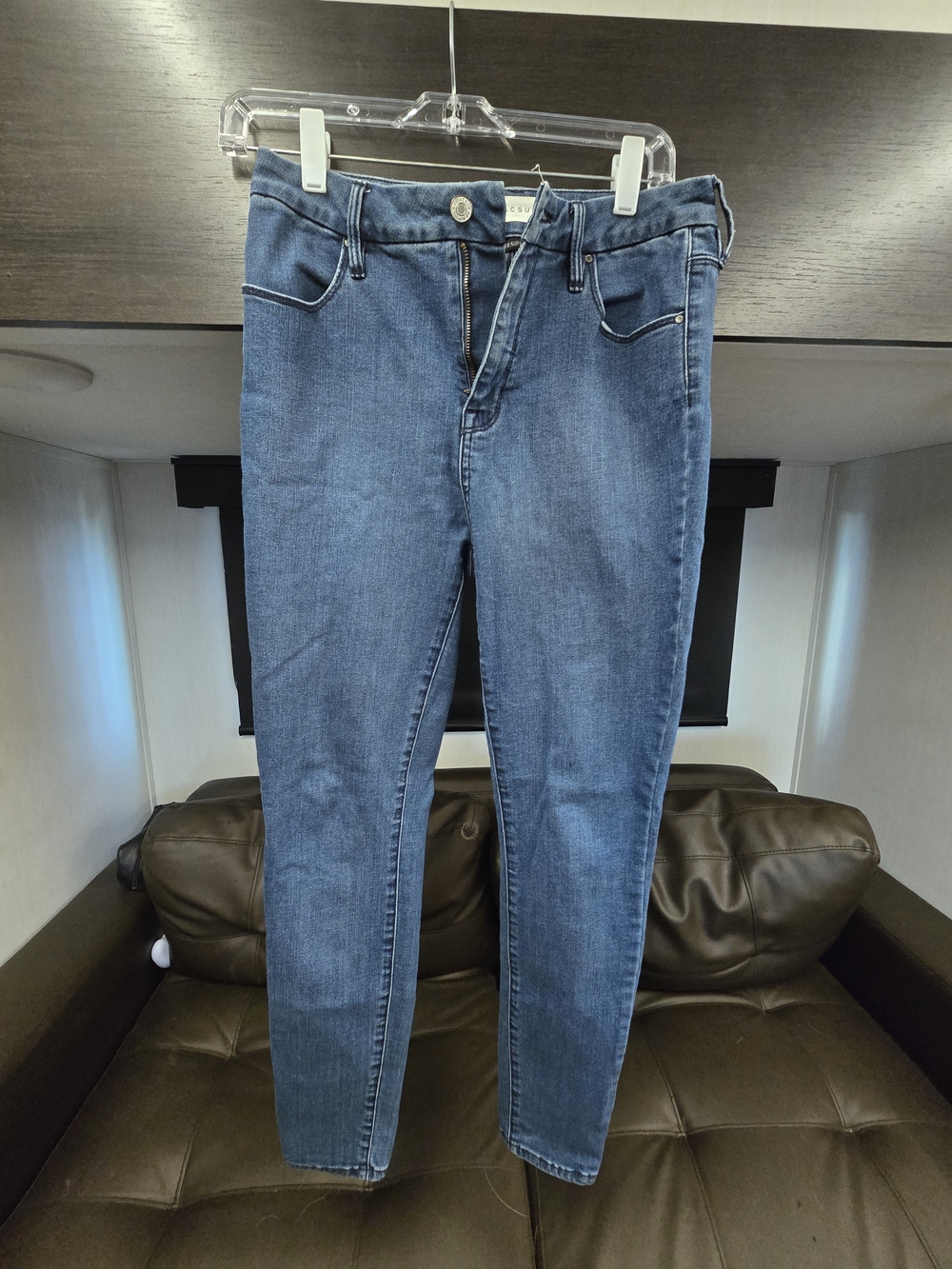PacSun Women's Blue High-Rise Skinny Jeans